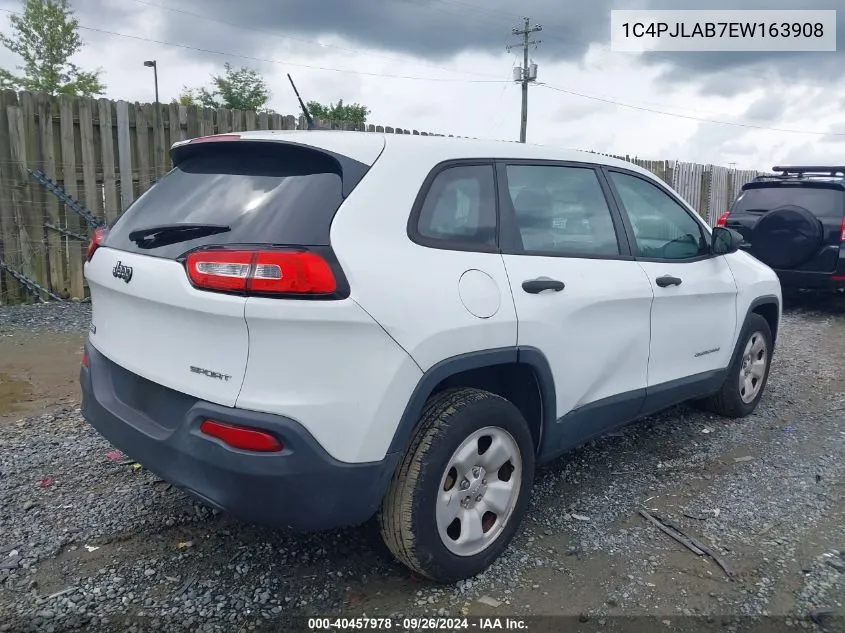 1C4PJLAB7EW163908 2014 Jeep Cherokee Sport