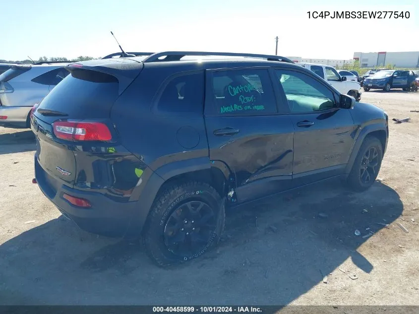 2014 Jeep Cherokee Trailhawk VIN: 1C4PJMBS3EW277540 Lot: 40458599