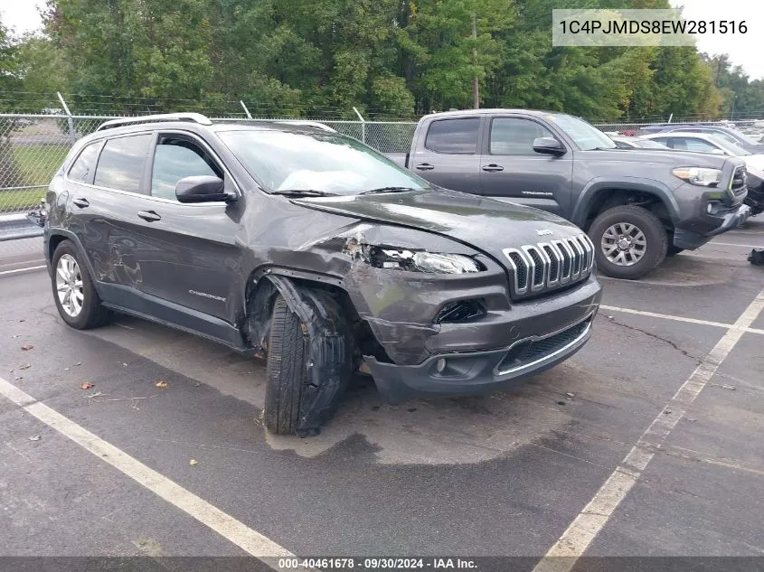 2014 Jeep Cherokee Limited VIN: 1C4PJMDS8EW281516 Lot: 40461678