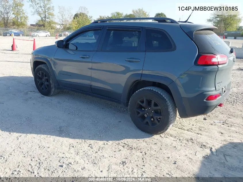 2014 Jeep Cherokee Trailhawk VIN: 1C4PJMBB0EW310185 Lot: 40465192