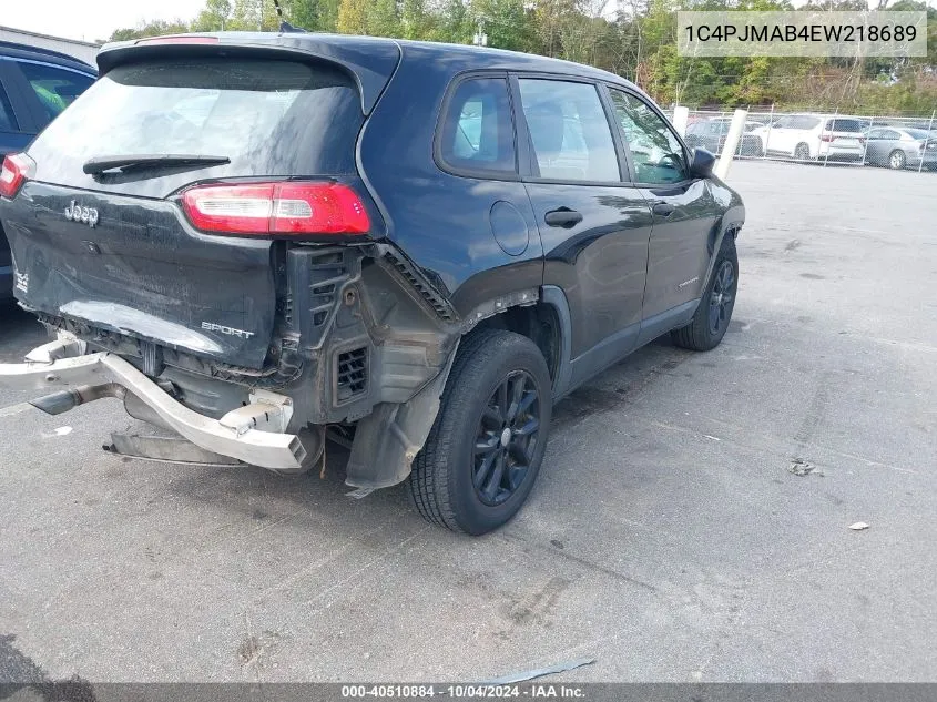 1C4PJMAB4EW218689 2014 Jeep Cherokee Sport