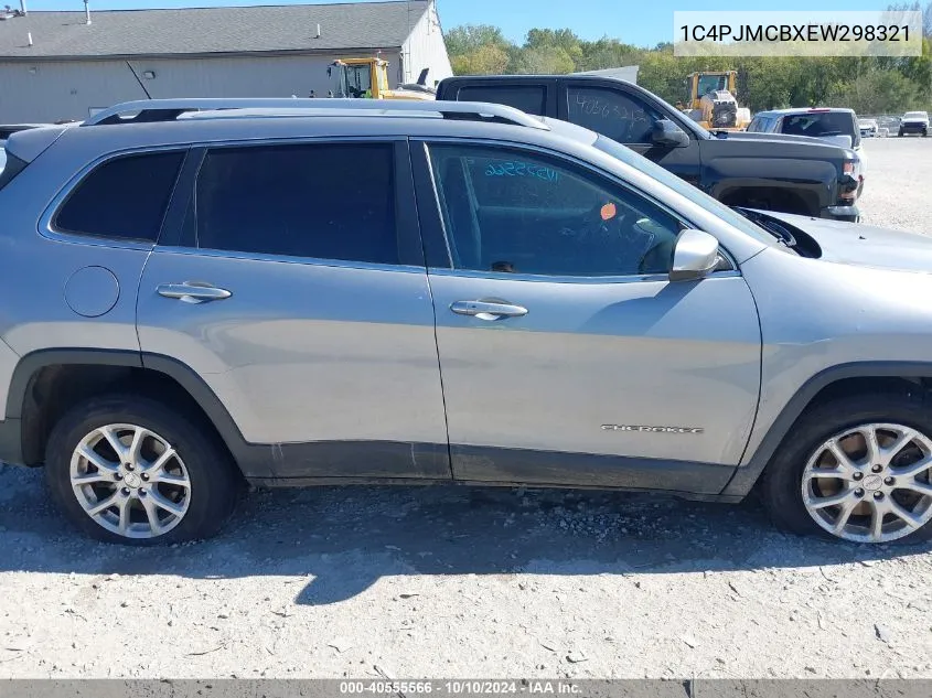 2014 Jeep Cherokee Latitude VIN: 1C4PJMCBXEW298321 Lot: 40555566