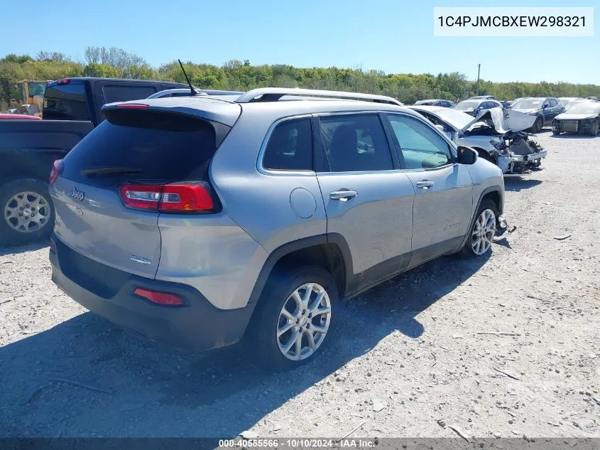 2014 Jeep Cherokee Latitude VIN: 1C4PJMCBXEW298321 Lot: 40555566