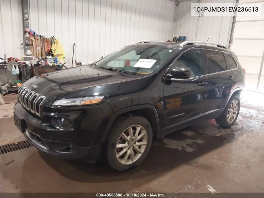 2014 Jeep Cherokee Limited VIN: 1C4PJMDS1EW236613 Lot: 40555588