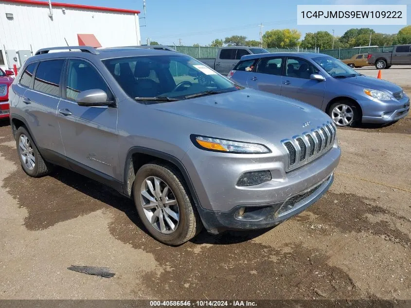 2014 Jeep Cherokee Limited VIN: 1C4PJMDS9EW109222 Lot: 40586546