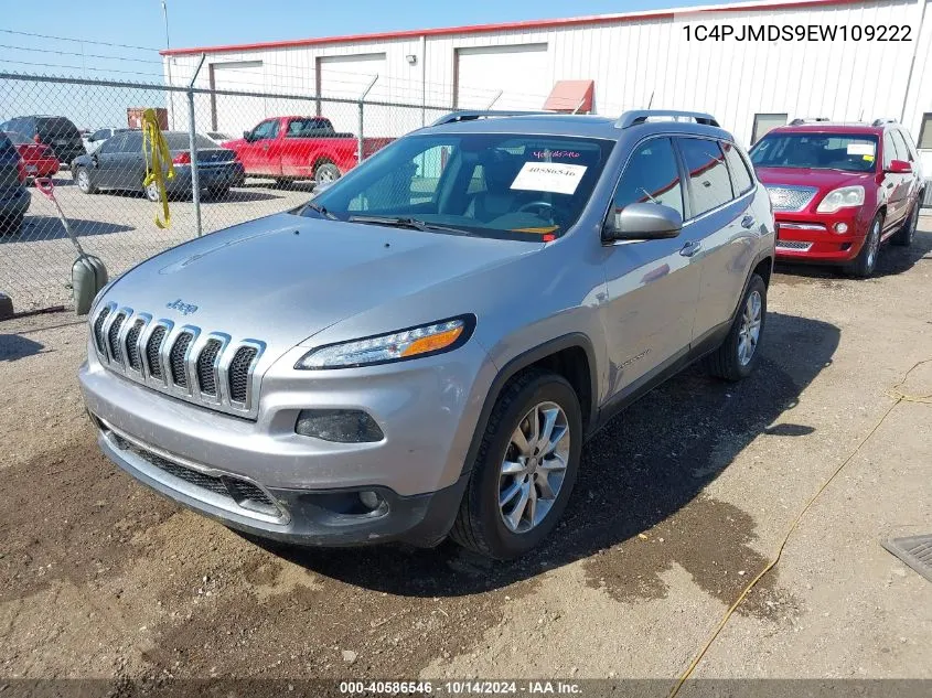 2014 Jeep Cherokee Limited VIN: 1C4PJMDS9EW109222 Lot: 40586546