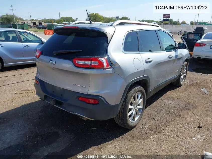 2014 Jeep Cherokee Limited VIN: 1C4PJMDS9EW109222 Lot: 40586546