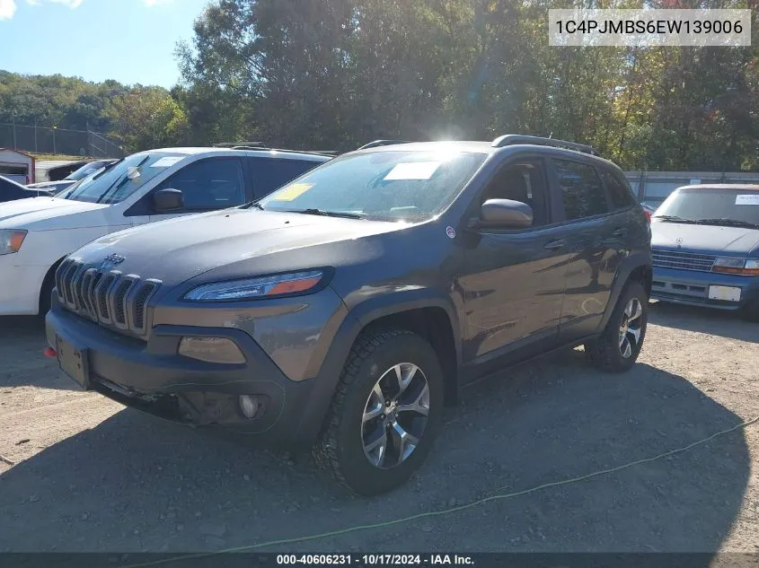 2014 Jeep Cherokee Trailhawk VIN: 1C4PJMBS6EW139006 Lot: 40606231