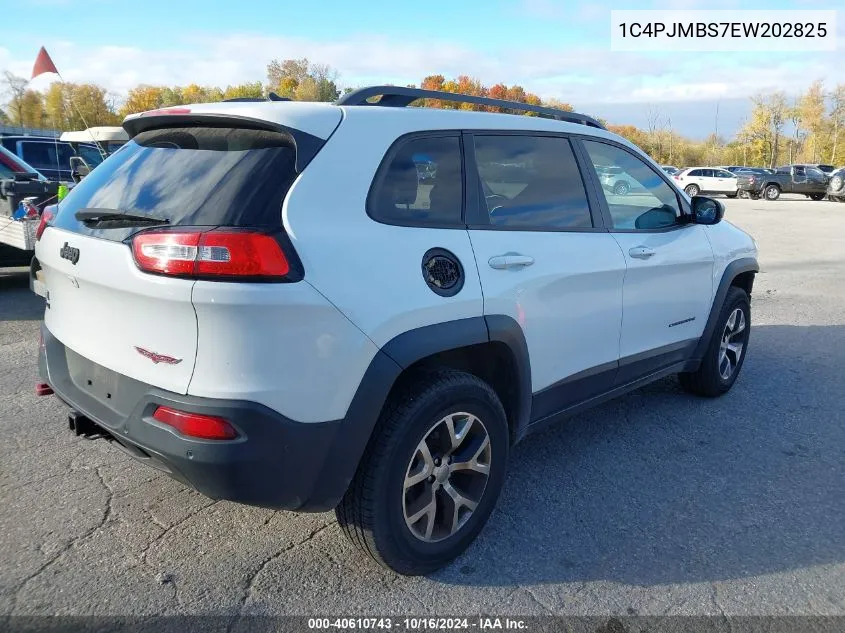 2014 Jeep Cherokee Trailhawk VIN: 1C4PJMBS7EW202825 Lot: 40610743