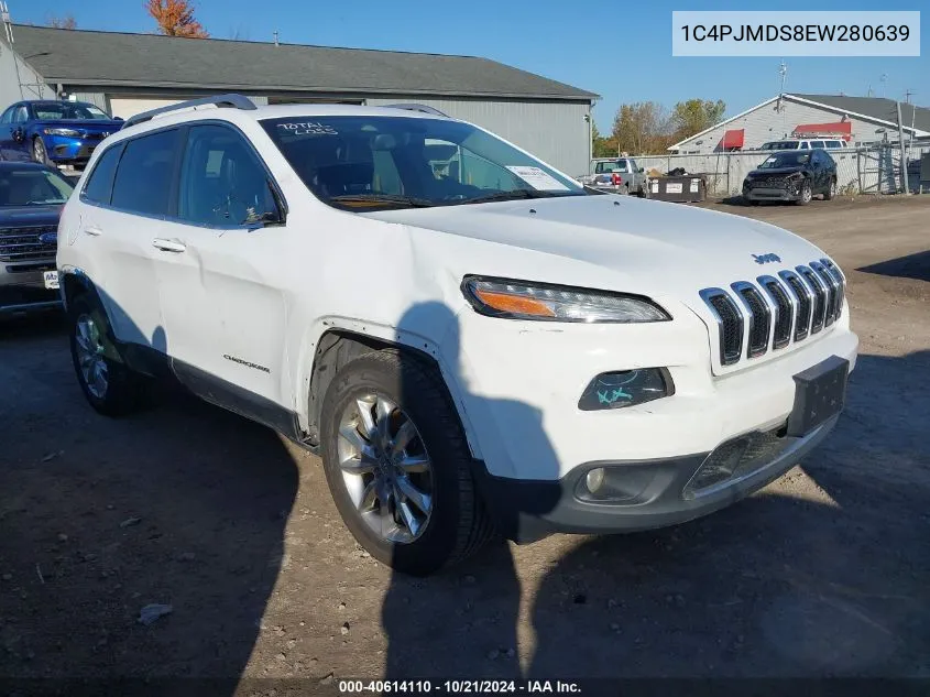 2014 Jeep Cherokee Limited VIN: 1C4PJMDS8EW280639 Lot: 40614110