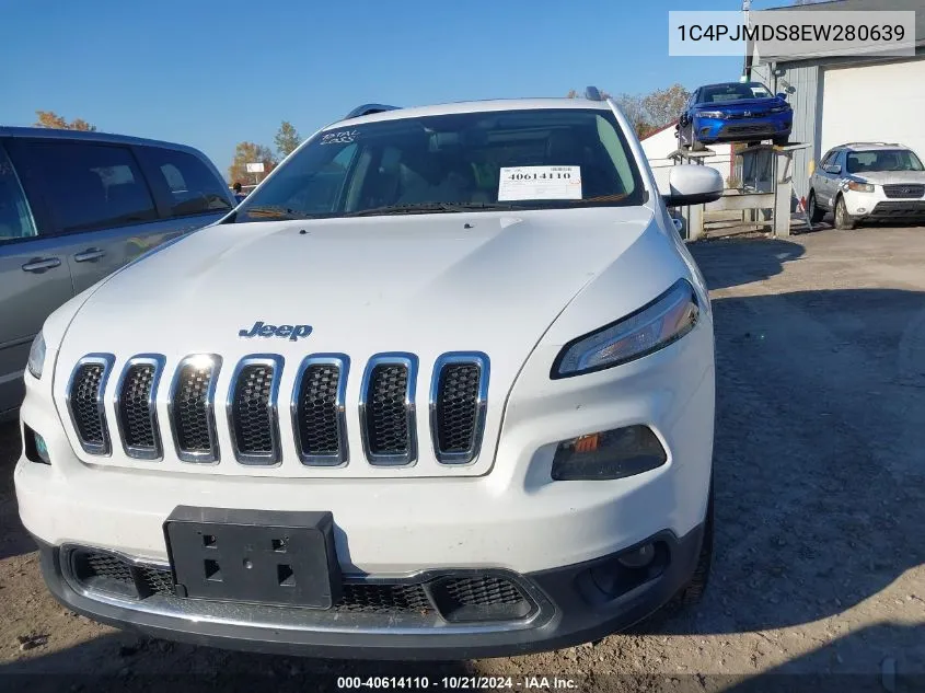 2014 Jeep Cherokee Limited VIN: 1C4PJMDS8EW280639 Lot: 40614110