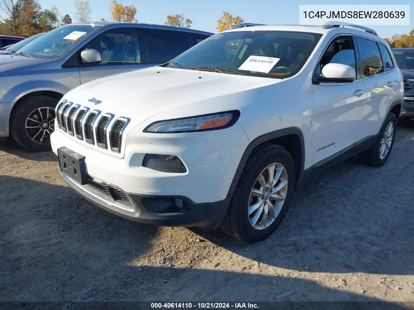 2014 Jeep Cherokee Limited VIN: 1C4PJMDS8EW280639 Lot: 40614110