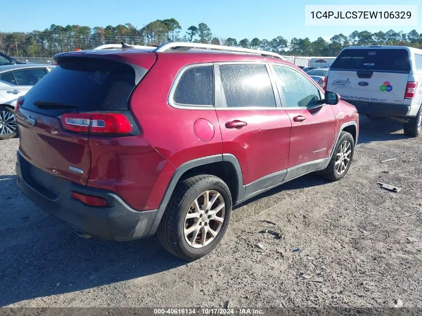 2014 Jeep Cherokee Latitude VIN: 1C4PJLCS7EW106329 Lot: 40616134