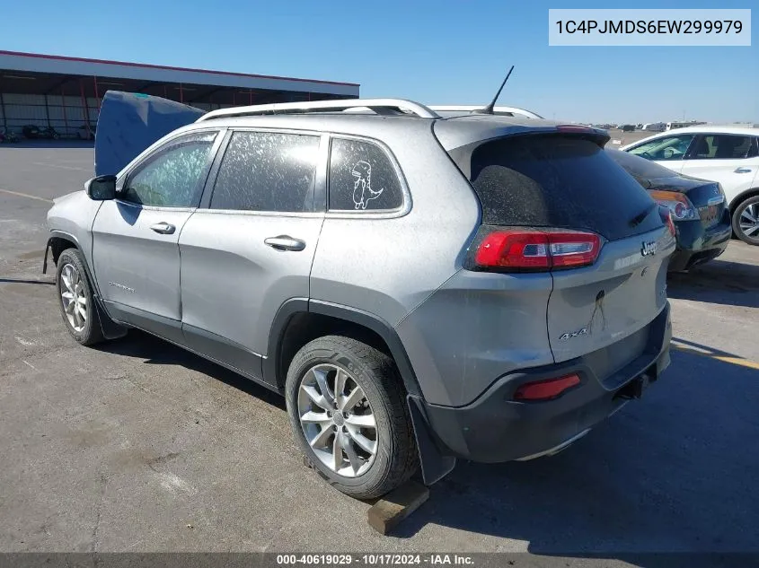 2014 Jeep Cherokee Limited VIN: 1C4PJMDS6EW299979 Lot: 40619029