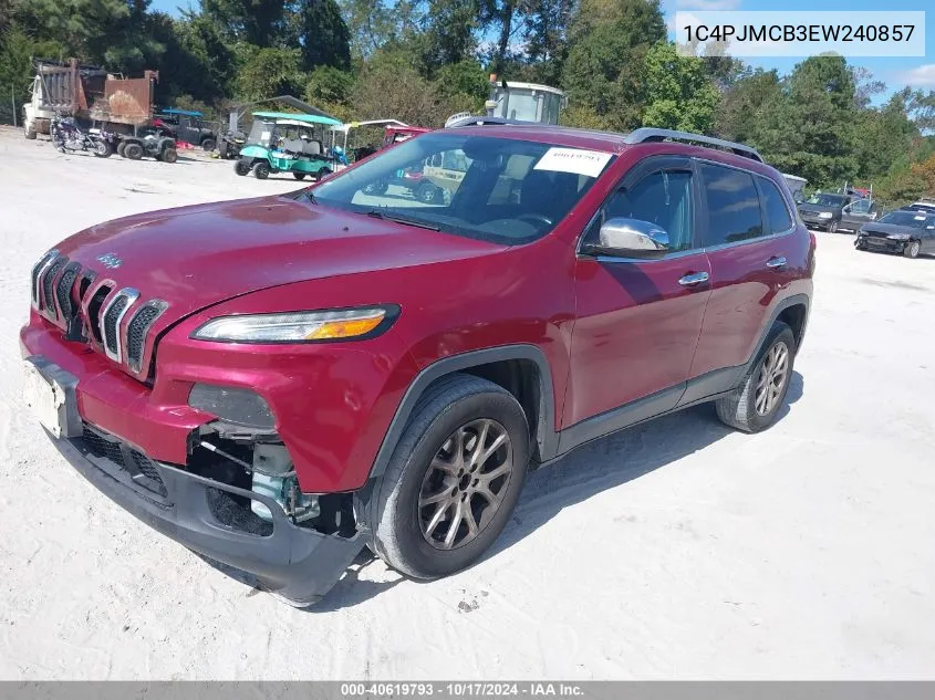 2014 Jeep Cherokee Latitude VIN: 1C4PJMCB3EW240857 Lot: 40619793