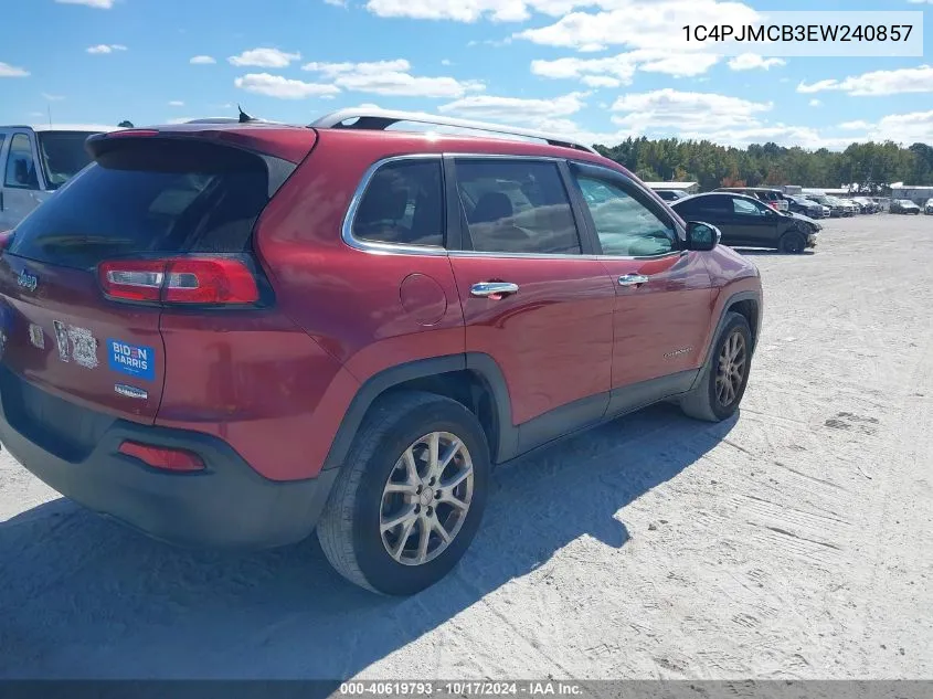 2014 Jeep Cherokee Latitude VIN: 1C4PJMCB3EW240857 Lot: 40619793