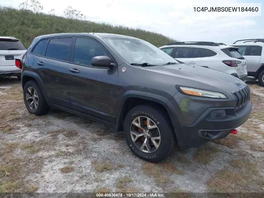 2014 Jeep Cherokee Trailhawk VIN: 1C4PJMBS0EW184460 Lot: 40630475