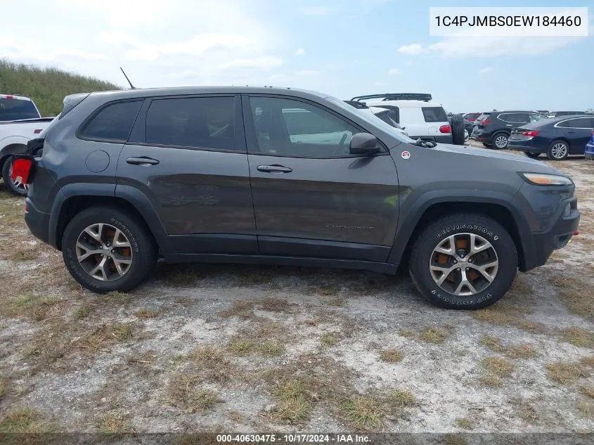 2014 Jeep Cherokee Trailhawk VIN: 1C4PJMBS0EW184460 Lot: 40630475