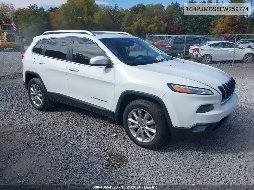 2014 Jeep Cherokee Limited VIN: 1C4PJMDS8EW259774 Lot: 40654920