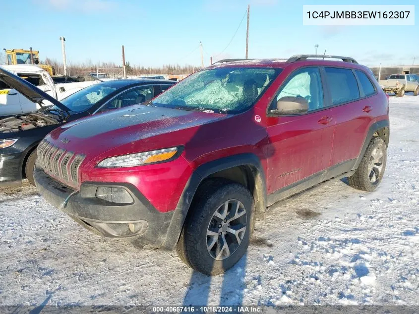 2014 Jeep Cherokee Trailhawk VIN: 1C4PJMBB3EW162307 Lot: 40657416