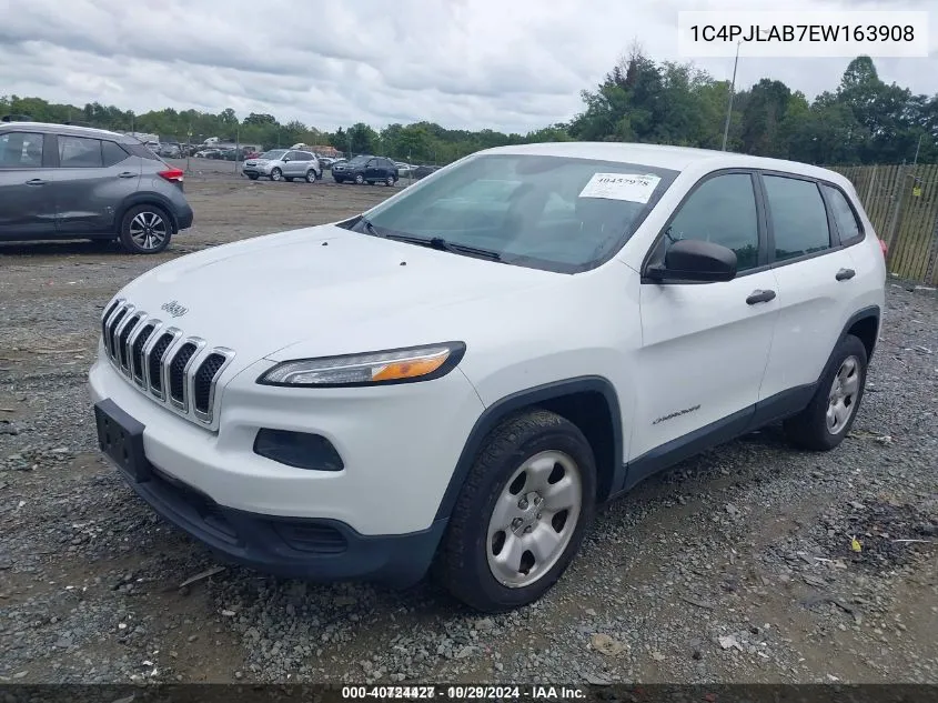 2014 Jeep Cherokee Sport VIN: 1C4PJLAB7EW163908 Lot: 40724427