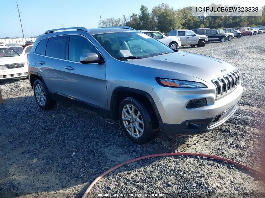 2014 Jeep Cherokee Latitude VIN: 1C4PJLCB6EW323838 Lot: 40760134