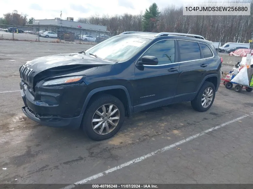 2014 Jeep Cherokee Limited VIN: 1C4PJMDS3EW256880 Lot: 40795248