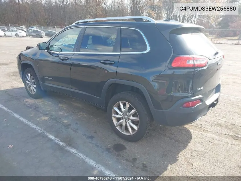 2014 Jeep Cherokee Limited VIN: 1C4PJMDS3EW256880 Lot: 40795248