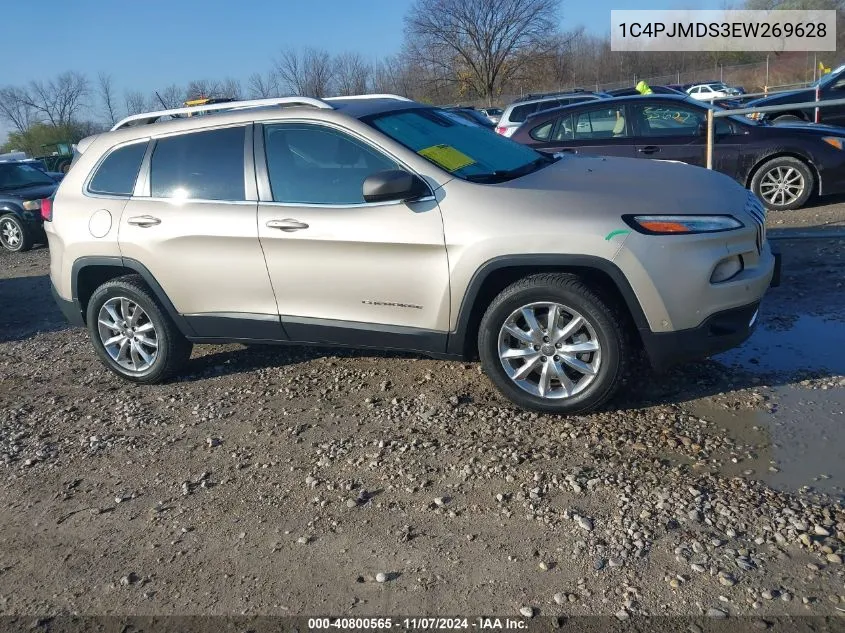 2014 Jeep Cherokee Limited VIN: 1C4PJMDS3EW269628 Lot: 40800565