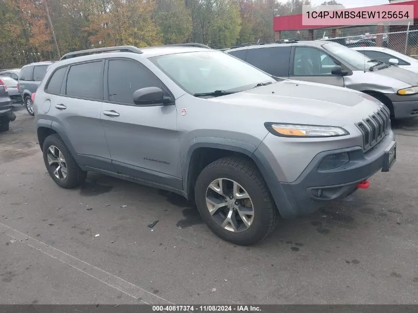 2014 Jeep Cherokee Trailhawk VIN: 1C4PJMBS4EW125654 Lot: 40817374