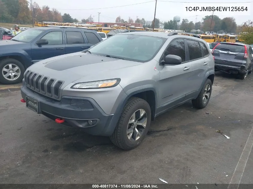 2014 Jeep Cherokee Trailhawk VIN: 1C4PJMBS4EW125654 Lot: 40817374