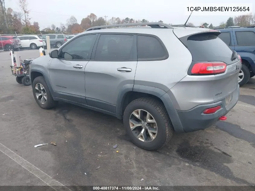 2014 Jeep Cherokee Trailhawk VIN: 1C4PJMBS4EW125654 Lot: 40817374