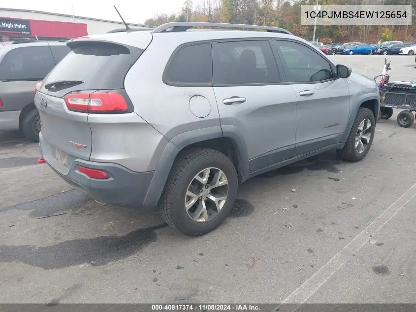 2014 Jeep Cherokee Trailhawk VIN: 1C4PJMBS4EW125654 Lot: 40817374