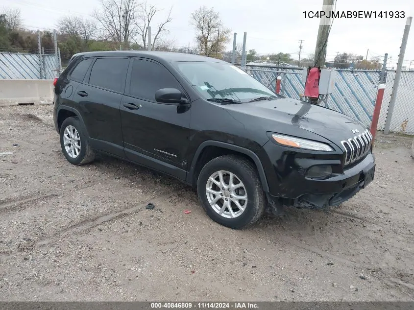 2014 Jeep Cherokee Sport VIN: 1C4PJMAB9EW141933 Lot: 40846809