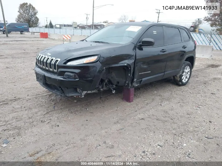 2014 Jeep Cherokee Sport VIN: 1C4PJMAB9EW141933 Lot: 40846809