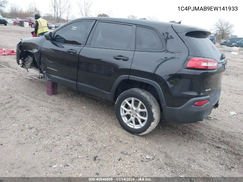 2014 Jeep Cherokee Sport VIN: 1C4PJMAB9EW141933 Lot: 40846809