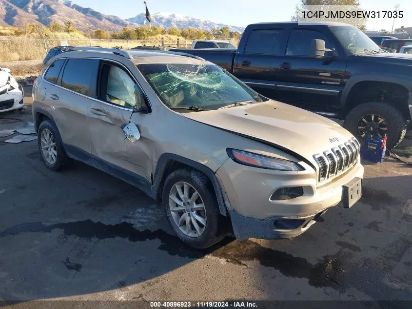 2014 Jeep Cherokee Limited VIN: 1C4PJMDS9EW317035 Lot: 40896923