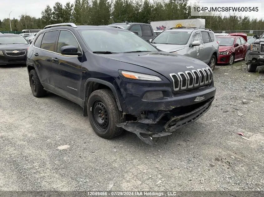 2015 Jeep Cherokee North VIN: 1C4PJMCS8FW600545 Lot: 12049466