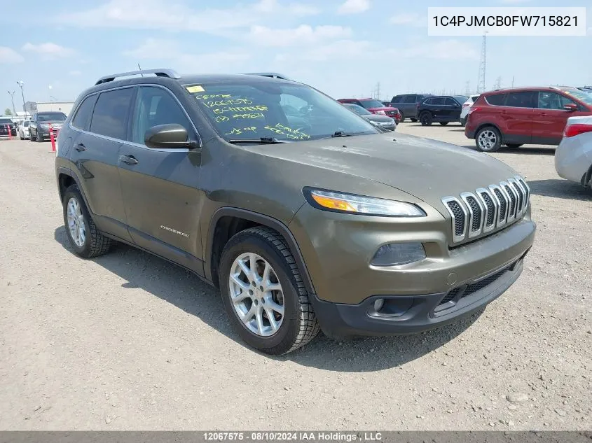 1C4PJMCB0FW715821 2015 Jeep Cherokee North