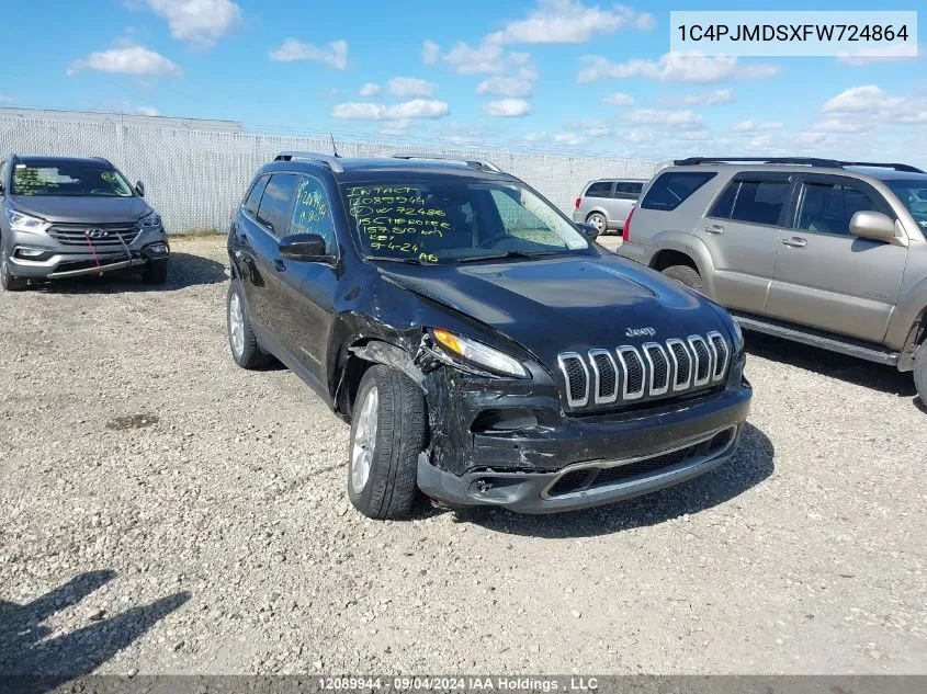 1C4PJMDSXFW724864 2015 Jeep Cherokee Limited