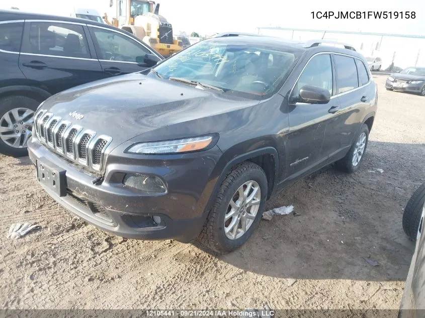 2015 Jeep Cherokee Latitude VIN: 1C4PJMCB1FW519158 Lot: 12105441