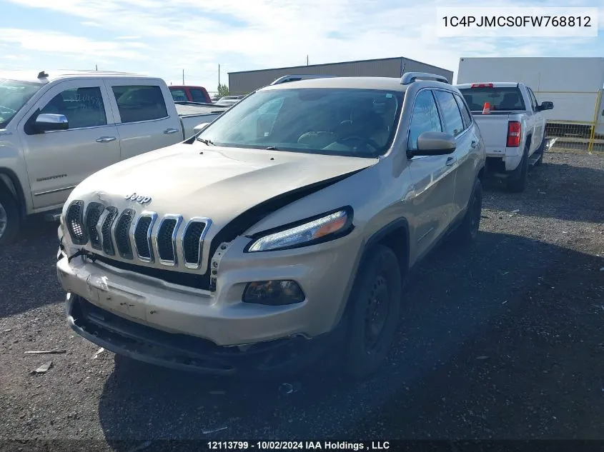 2015 Jeep Cherokee North VIN: 1C4PJMCS0FW768812 Lot: 12113799