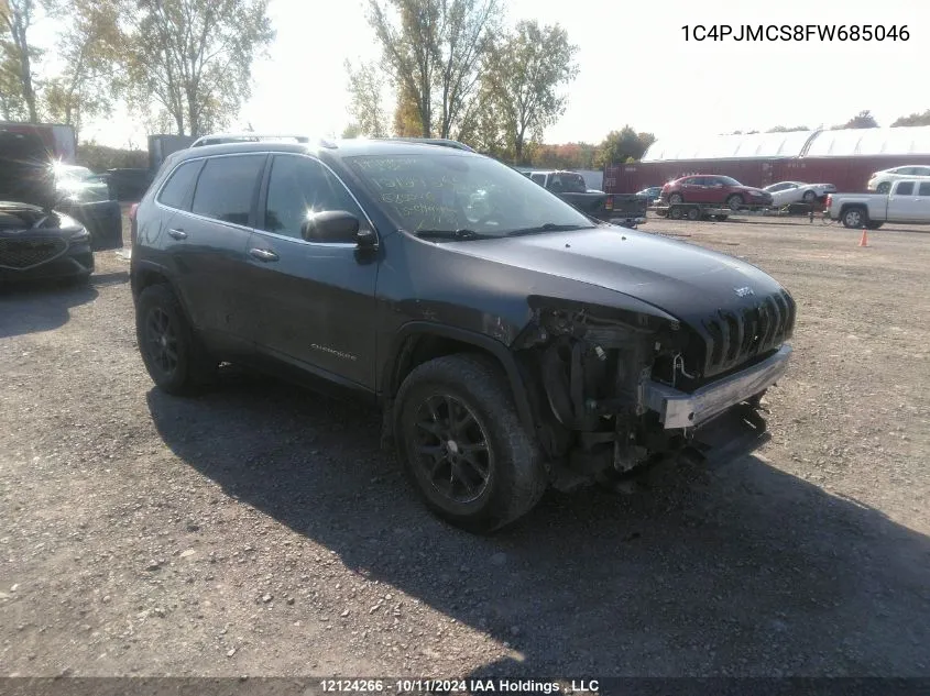 2015 Jeep Cherokee Latitude VIN: 1C4PJMCS8FW685046 Lot: 12124266