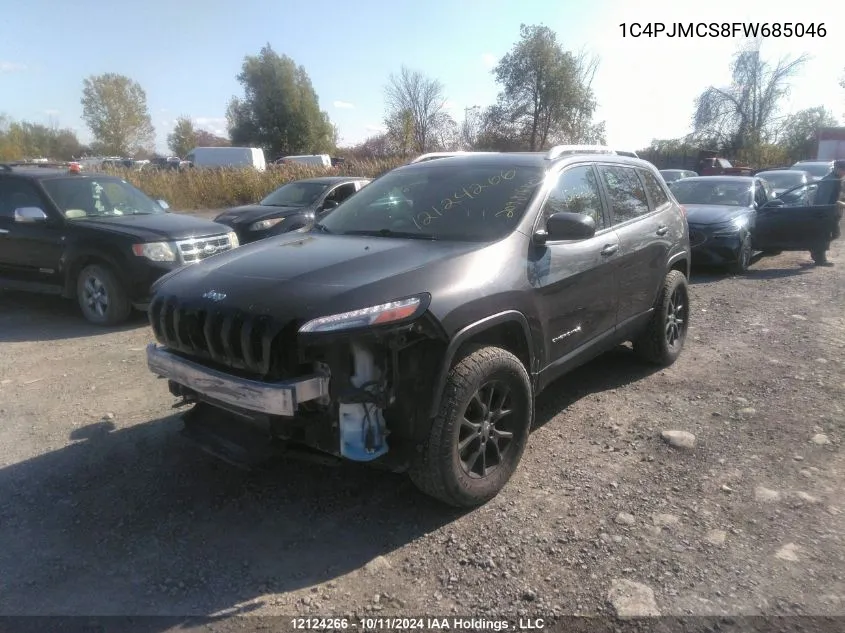 2015 Jeep Cherokee Latitude VIN: 1C4PJMCS8FW685046 Lot: 12124266