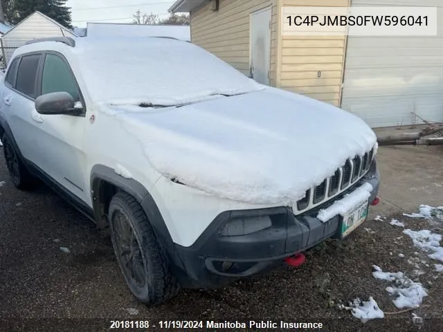 2015 Jeep Cherokee Trailhawk VIN: 1C4PJMBS0FW596041 Lot: 20181188