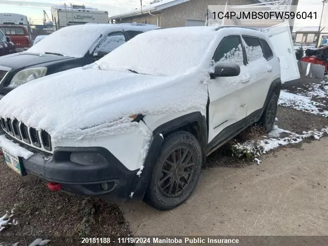 2015 Jeep Cherokee Trailhawk VIN: 1C4PJMBS0FW596041 Lot: 20181188