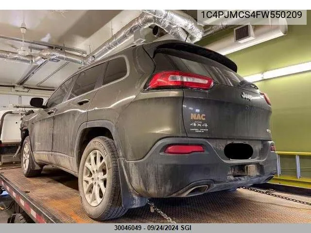 2015 Jeep Cherokee Latitude VIN: 1C4PJMCS4FW550209 Lot: 30046049