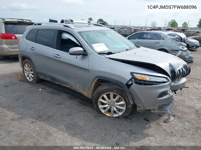 2015 Jeep Cherokee Limited VIN: 1C4PJMDS7FW688096 Lot: 39275822