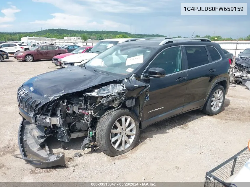 2015 Jeep Cherokee Limited VIN: 1C4PJLDS0FW659159 Lot: 39513847