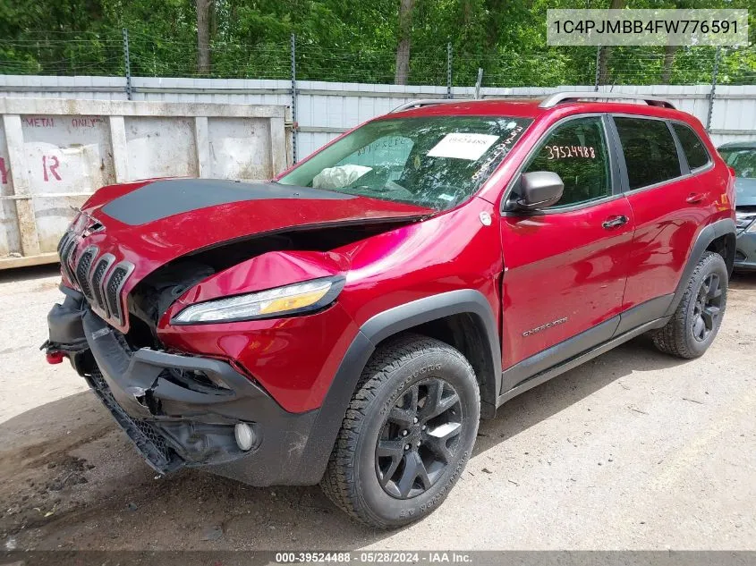 1C4PJMBB4FW776591 2015 Jeep Cherokee Trailhawk